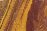 Polished Desert Sunset Banded Iron Slab - Western Australia #234783-1